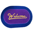 Oval Thick PVC Rug Non Slip Rubber Backing Water Absorbent Stain Resistant Wrinkle-Resistant Solid Color Machine Mats Door Mat