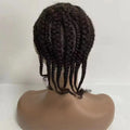 Ready to Ship Afro Curl Toupee for Male Full Lace 8 Braids Man Replacement