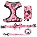 Hot Design Dog Harness Set Sublimation Print Custom Personalized No Pull Pet Supplies Luxury Dog Harness Leash and Collar Set