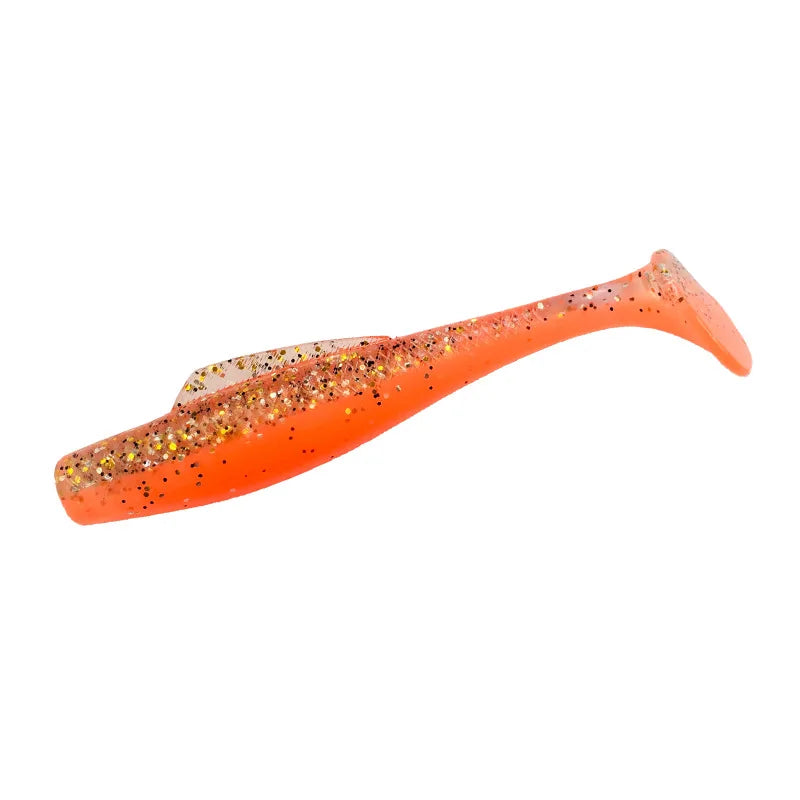 Factory Wholesale Handmade Shad Manual Silicone Bass Cheap T-Tail Swim Bait Artificial Fishing Material Lure Soft Fish Lure