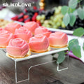 Silicone Rose 6 Cavity Baking Cake Mousse Mould for Flower Shape Dessert Pastry Mousse Decorating Bakeware Accessories