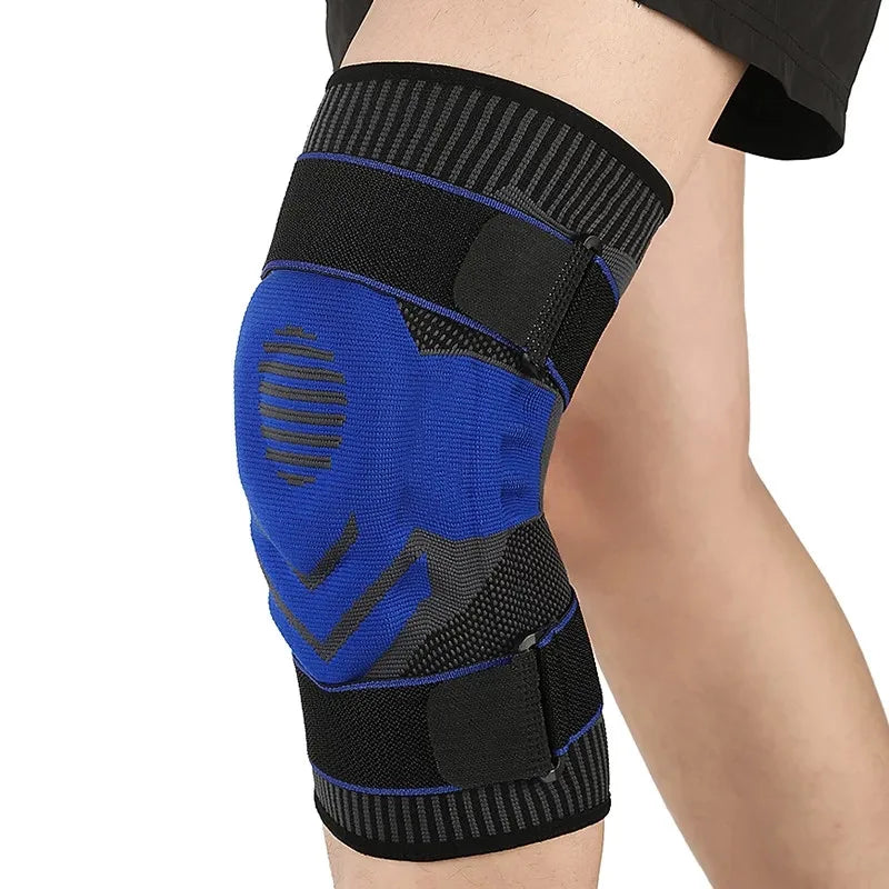 Knee Brace for Sport Knee Support Kneepad Silicone Spring Patella Protector Running/ Volleyball