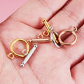 R.Gem. 304 Stainless Steel Toggle Buckle OT End Clasps for Women's Bracelet Necklace Jewelry Diy Craft Accessories Making