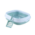 Wholesale Pet Cleaning Grooming Products Semi-enclosed Plastic Pet Cat Litter Box Toilet for Cat