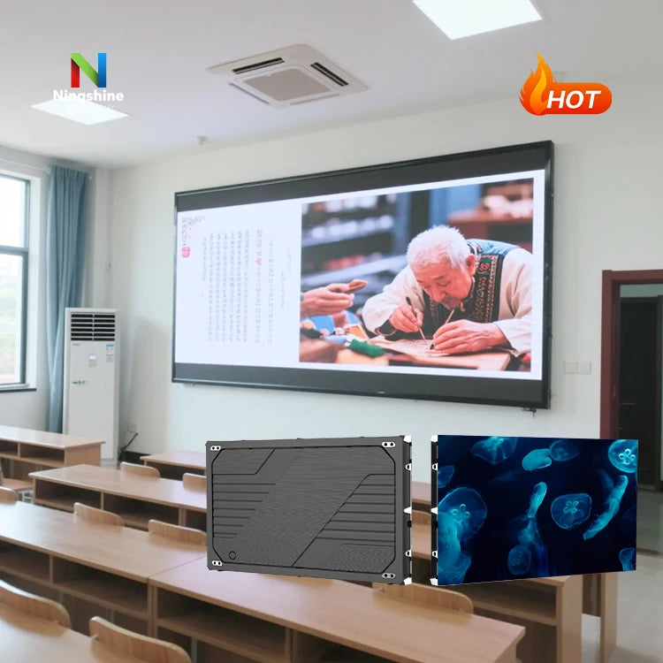 Indoor Advertising Media Video Wall HD Fine Pitch P0.93 P1.25 P1.56 P1.87mm Wireless Design LED Display Screen