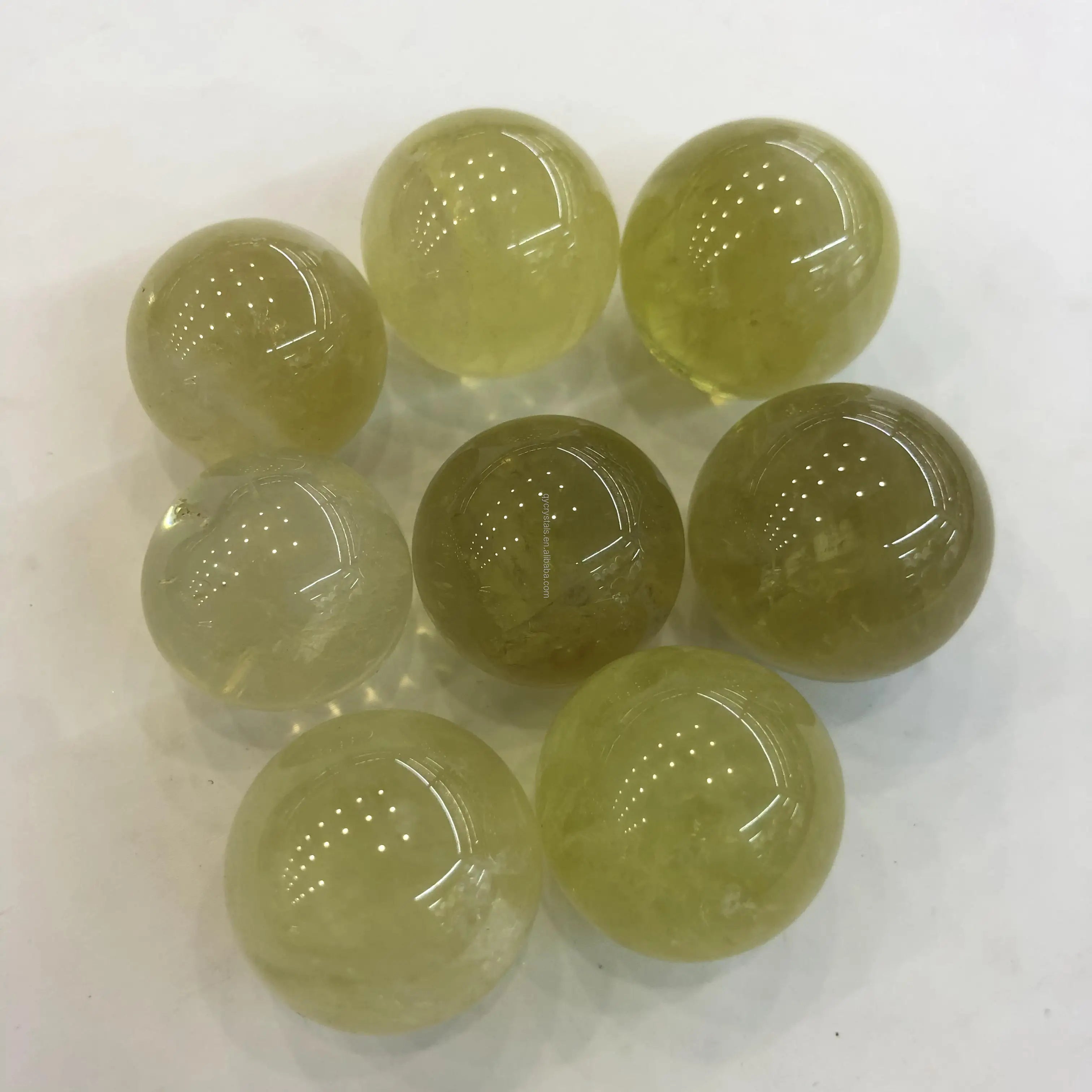Wholesale Natural Healing Crystal Quartz Mini Ball High Quality Citrine Sphere Folk Crafts for Home Decoration