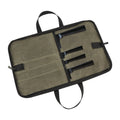 Custom Logo Portable Chef Knife Bag Foldable 4-Slot Tool Bag with Canvas Material OEM & ODM Supported