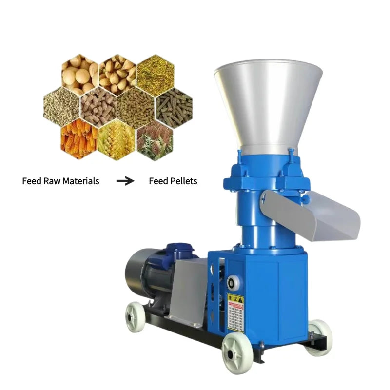 Electric Poultry Chicken Feeds Grass Pellet Making Machine Cattle Feeds Pelletizer Machine Pellet Making Machine for Animal Feed