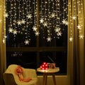 LED Snowflake Curtain LED Night Light Fairy Christmas Lamp Holiday LED Light Fairy Christmas Lamp Holiday Lighting XNL545