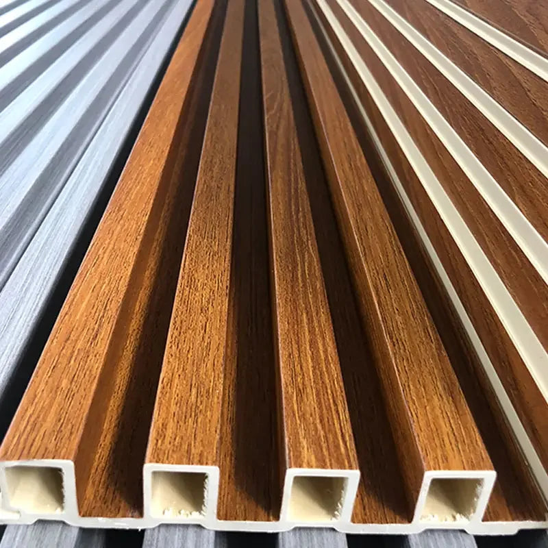 WPC PVC Foam Board Fireproof Interior Decorative Wall Panels for TV Exterior Outdoor Cladding Wood Veneer Laminated Wall Panel