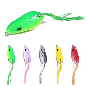 Wholesale FO035 6cm 10g Artificial Baits Top Water Snakehead Soft Frog Fishing Lures