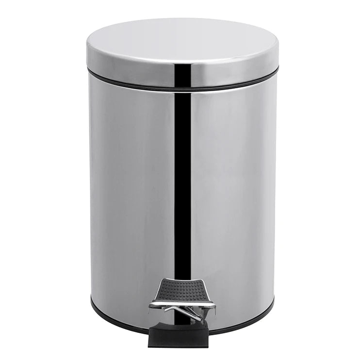 Hot Selling 3l 5l 7l 8l 10l 12l 20l 30lHome Trash Can Kitchen Household Metal Dustbin Stainless Steel Pedal Dust Bin