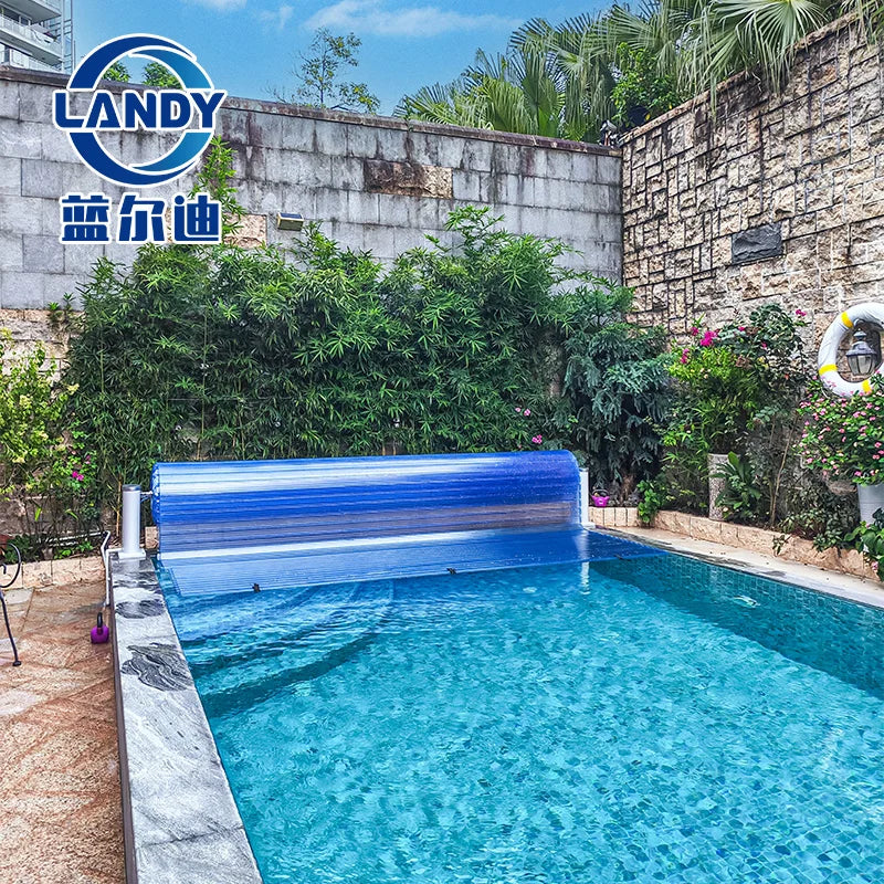 Landy PC Motorized Pool Cover You Can Walk on Waterproof Anti-UV Retractable Pool Cover for Above Ground Pool