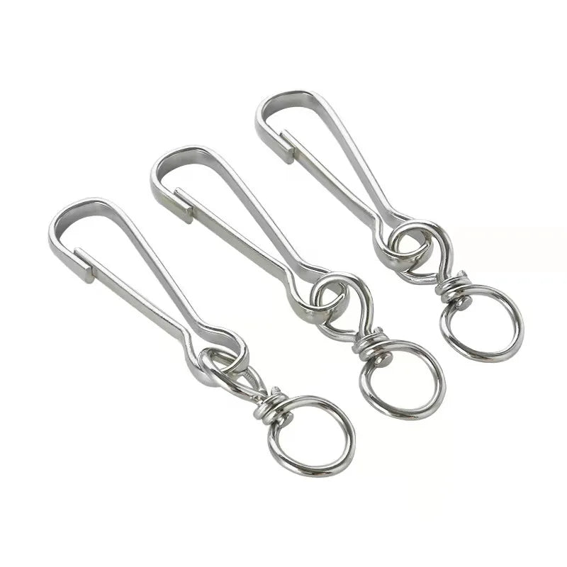 Simplex Metal Snap Hook Keychain Practical Lanyard Hook Clasp for Bags and Accessories