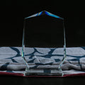 Guangzhou Wholesale K9 Blank Crystal Trophy Custom 3d Photo Frame logo Crystal Glass Trophy Awards for Event