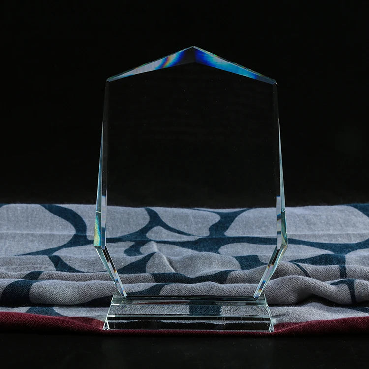 Guangzhou Wholesale K9 Blank Crystal Trophy Custom 3d Photo Frame logo Crystal Glass Trophy Awards for Event