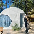 Transparent Outdoor Luxury Geodesic Dome Igloo Tent House for Glamping Resort Camping with Waterproof PVC Cover
