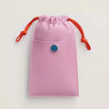 Leather Wallet Crossbody  Phone Drawstring Bag With Lanyard for Women