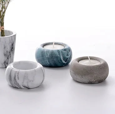 Wholesale Empty Candle Making Colorful Concrete Heat Resistant Candle Jar