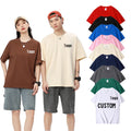 Factory Directly High Quality Custom Graphic Print Drop Shoulder 100%  Cotton T Shirt