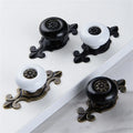 Vintage Colorful Porcelain Cabinet Knob Ceramic Drawer Knobs