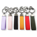 Custom Keychain Pu Leather Key Ring Leather Wrist Strap Car Keychain Ornament