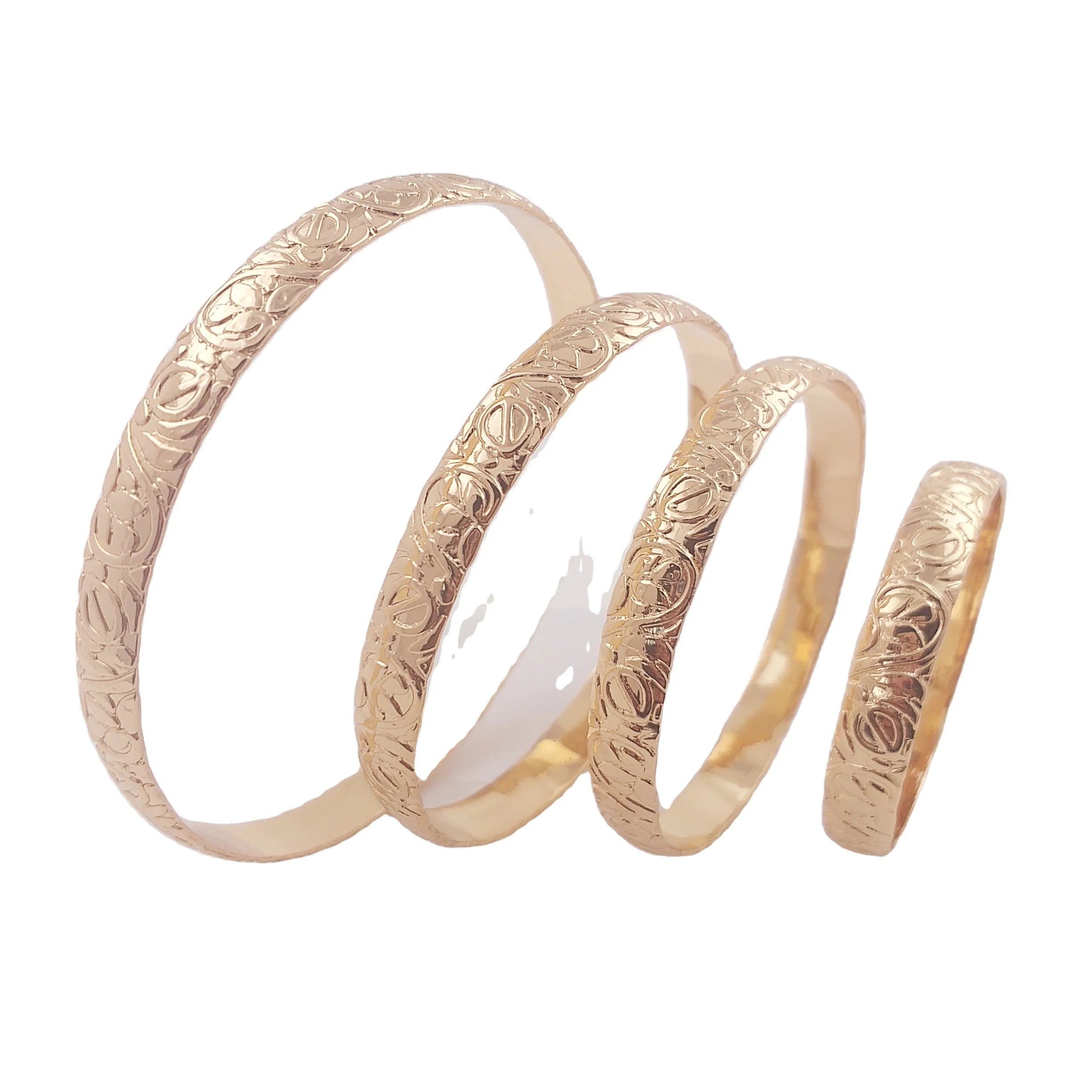 JX53 8mmTurtle Design Bangle Bracelet Hawaiian Polynesian Traditional Heirloom Island Jewelry Huno Wave Bracelet 14k Gold Plated
