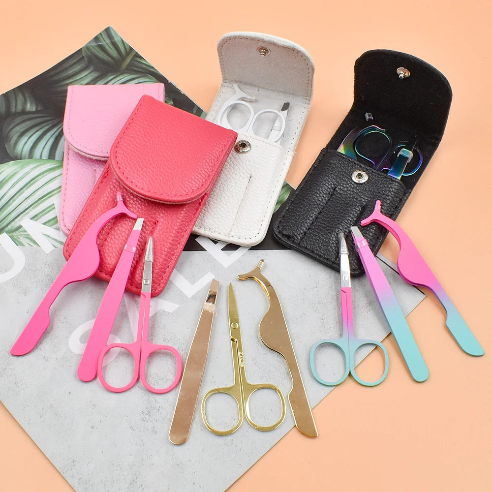 Wholesale Makeup Tools Sets Eyelash and Eyebrow Tweezers Scissors with Lash Tool for Enhancing Your Beauty Routine