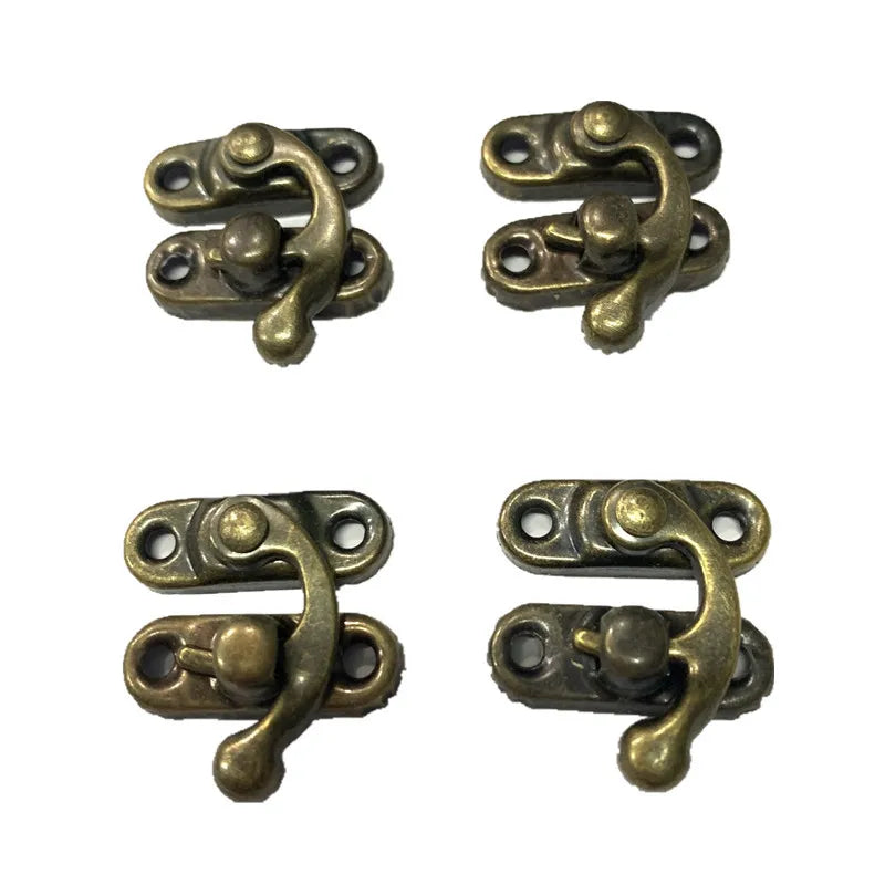 Wholesale Green Bronze Wooden Box Jewelry Box Mini Buckle Horn Lock Hardware Accessories Box Lock