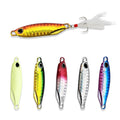 2026 7g/10g/15g/20g/30g Fishing Spinnerbait Metal Lure Tuna Lures Glow in the Dark Fishing Tackle Lead Minnow Jigging Pesca