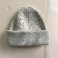 Pure Cotton Ribbed Cuffed Beanie Minimalist Nordic Style Soft Textured Knit Solid Color Unisex Customizable for Autumn Winter
