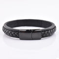 High End Men's Casual Wearing Durable Designer Long Lasting Braided Leather Bracelet for Sporty Hip Hop