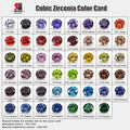 Baifu Jewelry Top Quality Brilliant Cut Color Round Round 8mm CZ