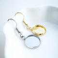 316 Stainless Steel Jewel Bottom Drag Earhook Earring Accessories Jewelry Findings & Components