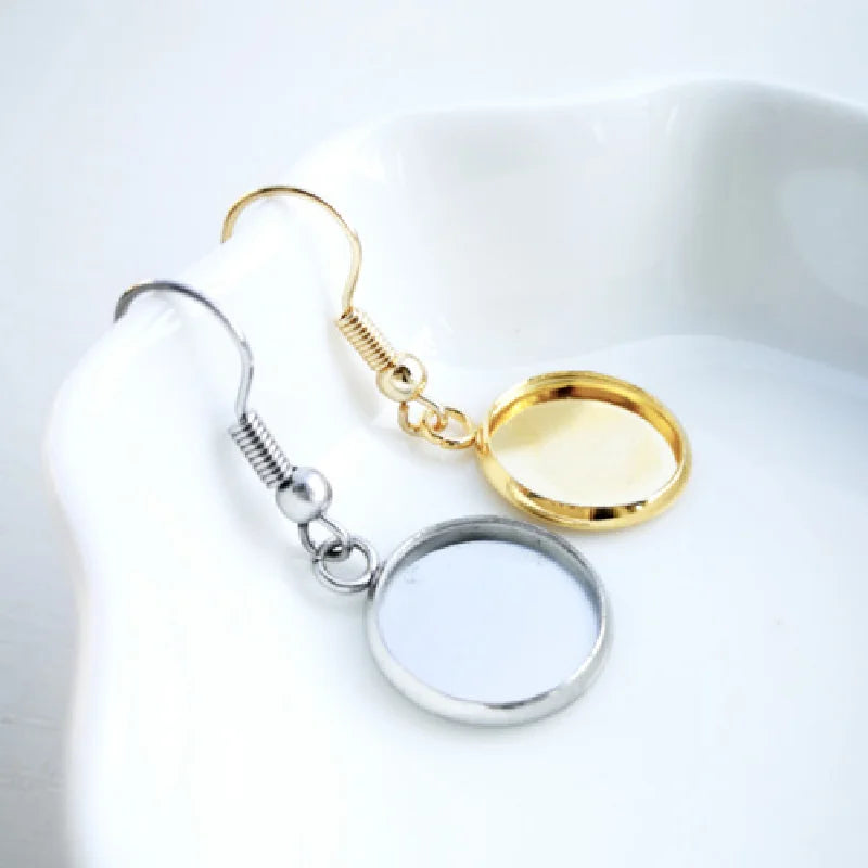 316 Stainless Steel Jewel Bottom Drag Earhook Earring Accessories Jewelry Findings & Components