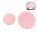 55MM 82MM Mini Makeup Brush Cleaning Pad Without Suction Cup Silicone Cleaning Tool