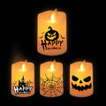 NEON-GLO Light Holder Floating Tealight Tea Warmer Wax Led Candles Factory Flameless Set White Pillar Dancing Flickering Moving