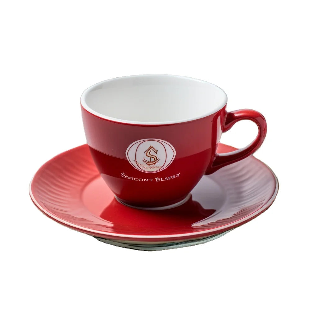 Custom Printed Fine China Mug Modern Design Custom Logo Ceramic Late Coffee Cups for Tea Promotion LOGO