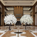 EG-VH011 Wedding Decoration Table Centerpiece Indoor 6ft Artificial White Cherry Blossom Table Tree for Decoration