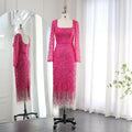 Jancember LSCZ218 Red Zipper Long Sleeve Elegance Sequins Satin Mermaid Evening Dress