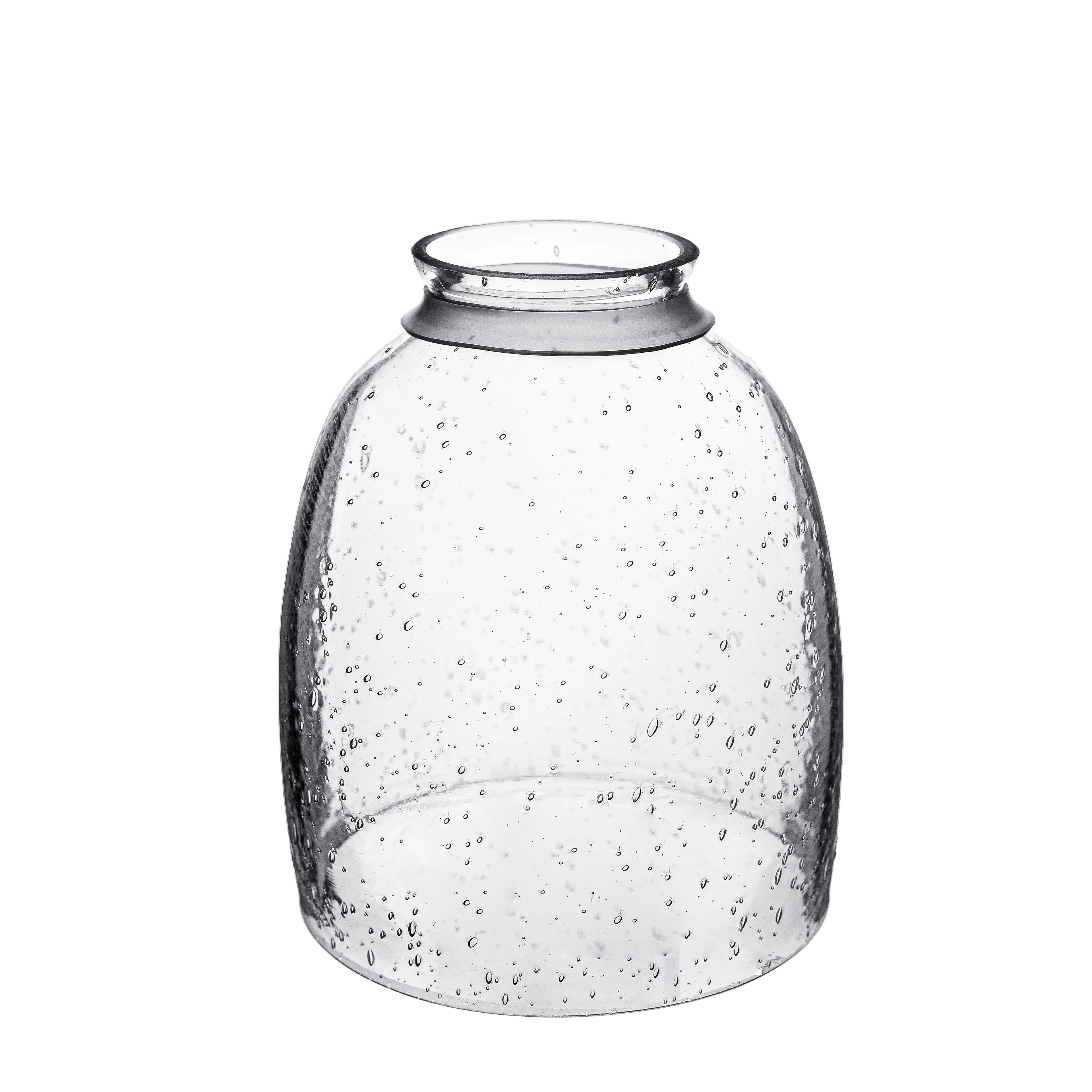 Custom Clear Bell Glass Lamp Shade Luxury Elegant Coastal Traditional Chinese European Classic Minimalist French Replacement