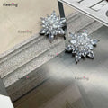 WBK-1622 Keering Jewelry Flower Metal Custom Gold Crystal Rhinestones Shank Buttons for Cloth Bags Shoes Hats