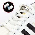 New Magnetic Locking Elastic Shoe Laces No Tie Casual Sneakers for Kids & Adults Flat Design Made of Durable Polyester