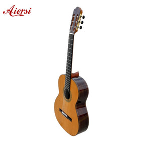 Aiersi All Solid Cedar Top Aiersi High Grade Professional Vintage Classical Guitar with Gloss Finishing