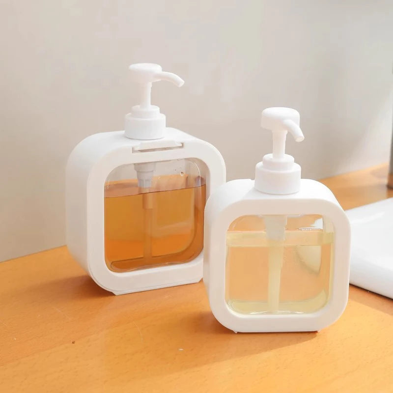 Recyclable Bathroom Soap Dispensers Shampoo Shower Gel Holder Liquid Soap Bottle Dispenser Refillable Lotion 300ml 500ml PET