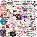 50PCS Reusable drink glass funny wine quotes happy wine sticker