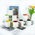 Sublimation Custom logo Print 11oz Simple White Coffee Cups Ceramic Mug White to Sublimate