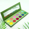 Custom Colorful Vegan Eyeshadow Palette High Pigmented Luxury Glitter Gel 12 Color Individual Eyeshadow Pallette Private Label
