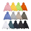 Drop Shoulder Fleece Pullover Hoodie Men Custom logo High Quality Heavyweight Cotton Blank Cropped Hoodie Men Sweatshirt