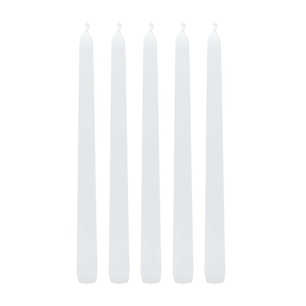 Wholesale Ivory Taper Candles with Box 2.2* 24.5cm Unscent for Wedding Home Decoration Birthday Party Candle 640g/box